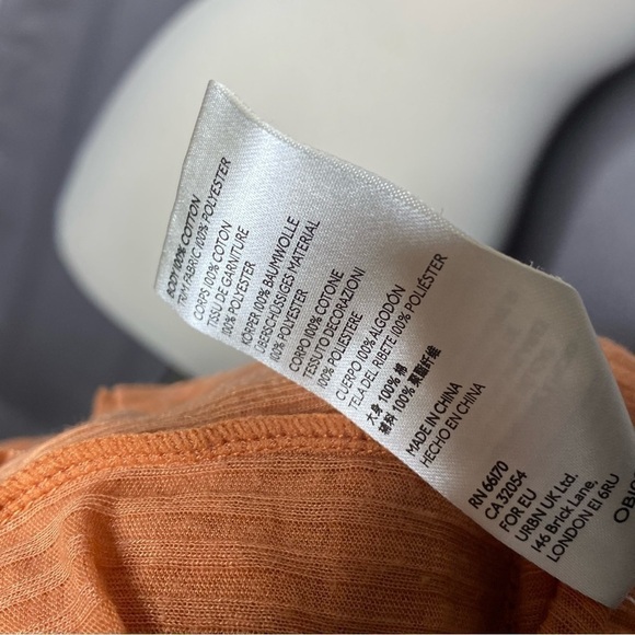 Free People We The Free Rust Tiered Ruffle Pullover Sweater Top, Size S - Picture 4 of 6